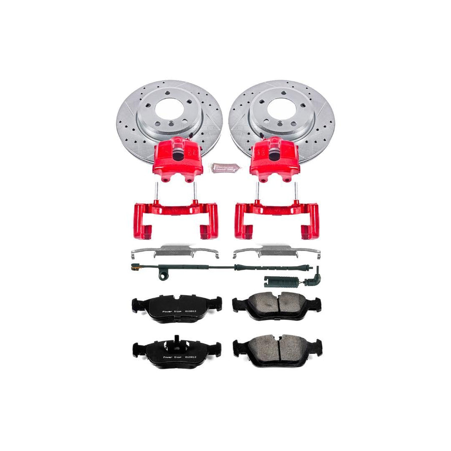Power Stop 1-Click Performance Brake Kit KC869 with Caliper and 1 Front Sensor Wire For BMW 3, BMW 3, BMW 325Ci, BMW 325i, BMW 3, BMW 328i, BMW Z4 [Model Specific]