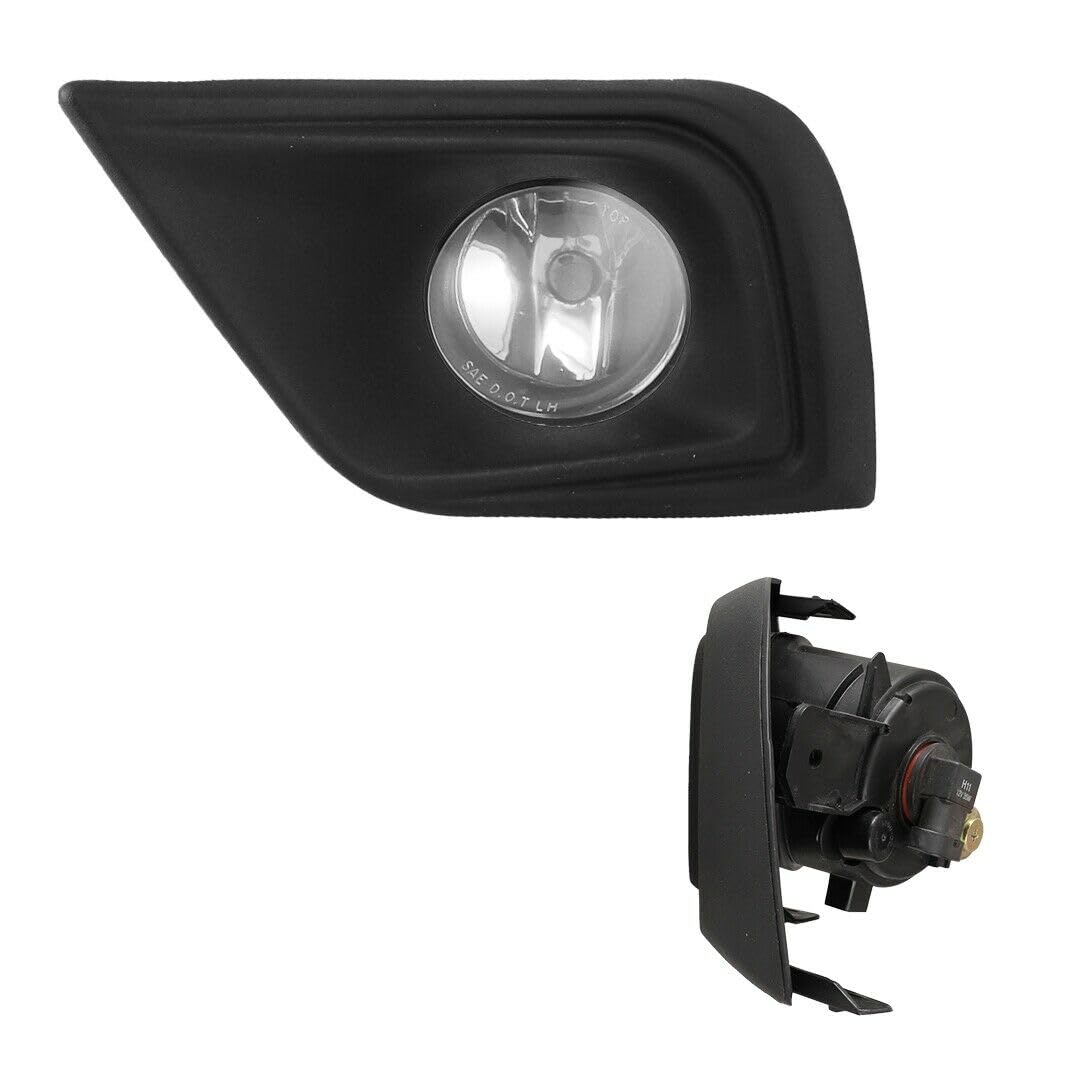 OEM Replica Black Horse Fog Light Clear Compatible with 2015-2016 Nissan Murano-NS374OE