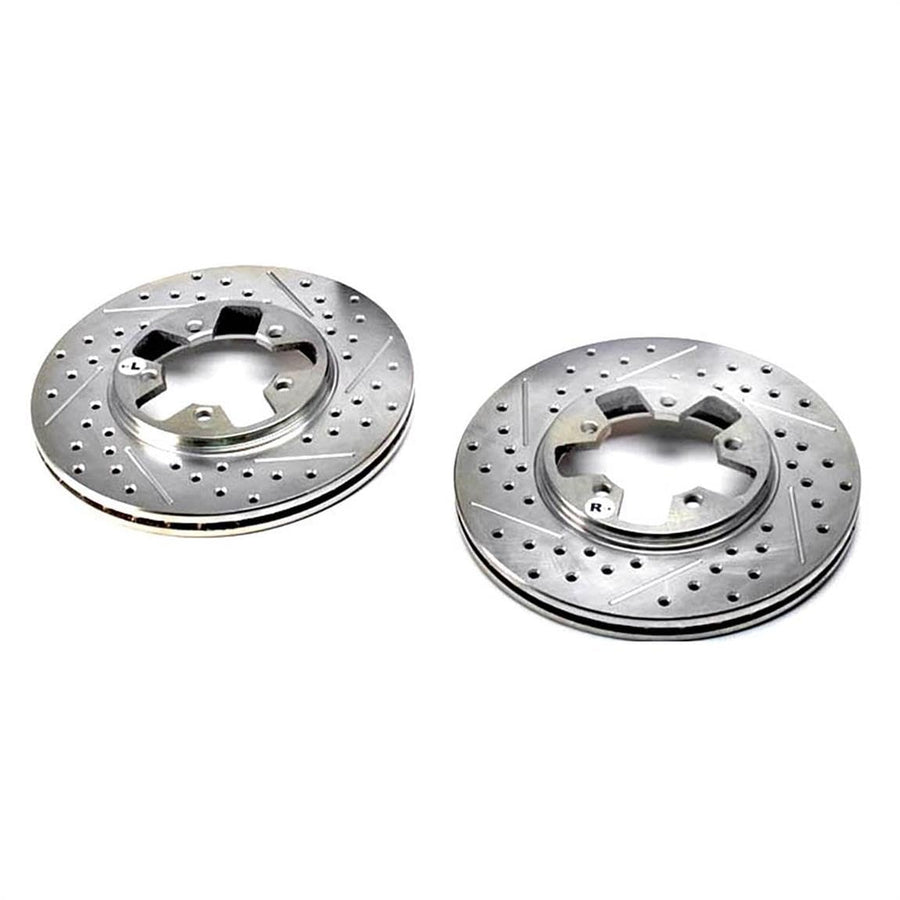 Sport Decela Drilled And Slotted Baer 55162-020 1-Piece Front Brake Rotors
