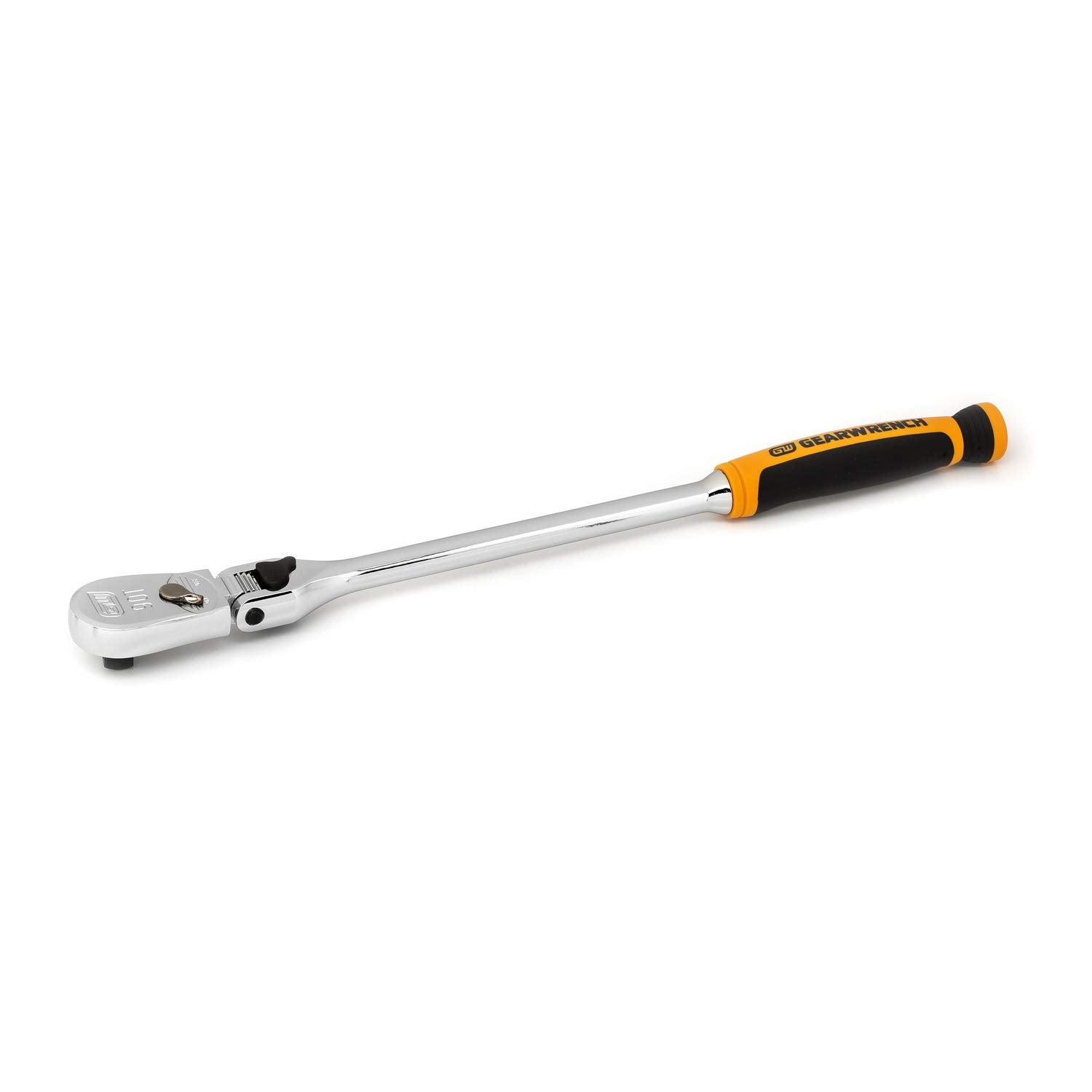 3/8" GEARWRENCH Drive 90 Tooth Dual Material Locking Flex Head Teardrop Ratchet 13" - 81267T
