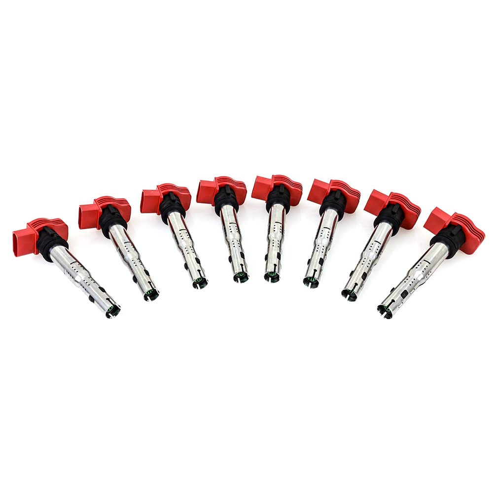 Mishimoto Set of 8 Ignition Coil, Compatible with 2006-2008 Volkswagen GTI