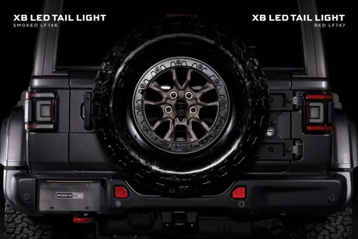 Morimoto XB Smoked LED Low Profile Taillights for Jeep Wrangler 2018 (LF746)