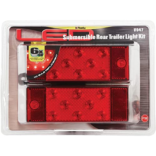 Peterson V947 LED Side Marker/Stop/Turn & Tail Rectangle Submersible Over 80" Kit