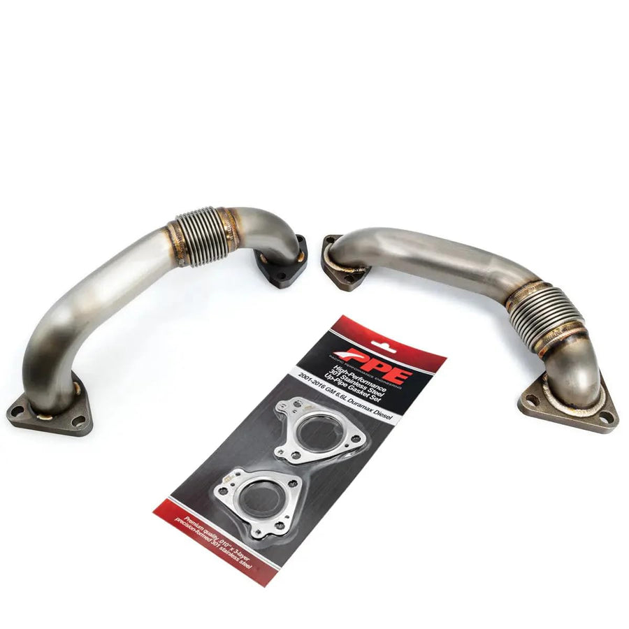 2006-2007 GM Pacific Performance Engineering 6.6L Duramax OEM Length Replacement High Flow Up-Pipes