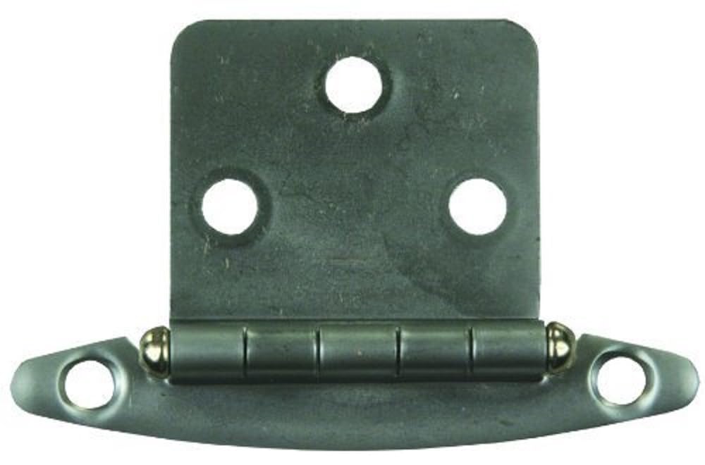 Chrome JR Products 70655 Free Swing Flush Mount Hinge - 1-3/4 x 2-3/4, Satin Nickel