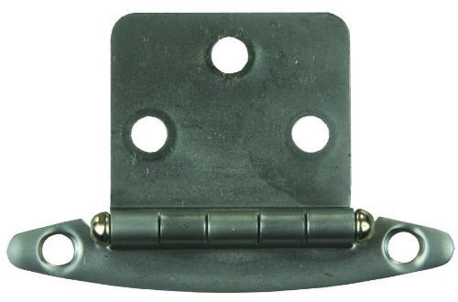 Chrome JR Products 70655 Free Swing Flush Mount Hinge - 1-3/4 x 2-3/4, Satin Nickel