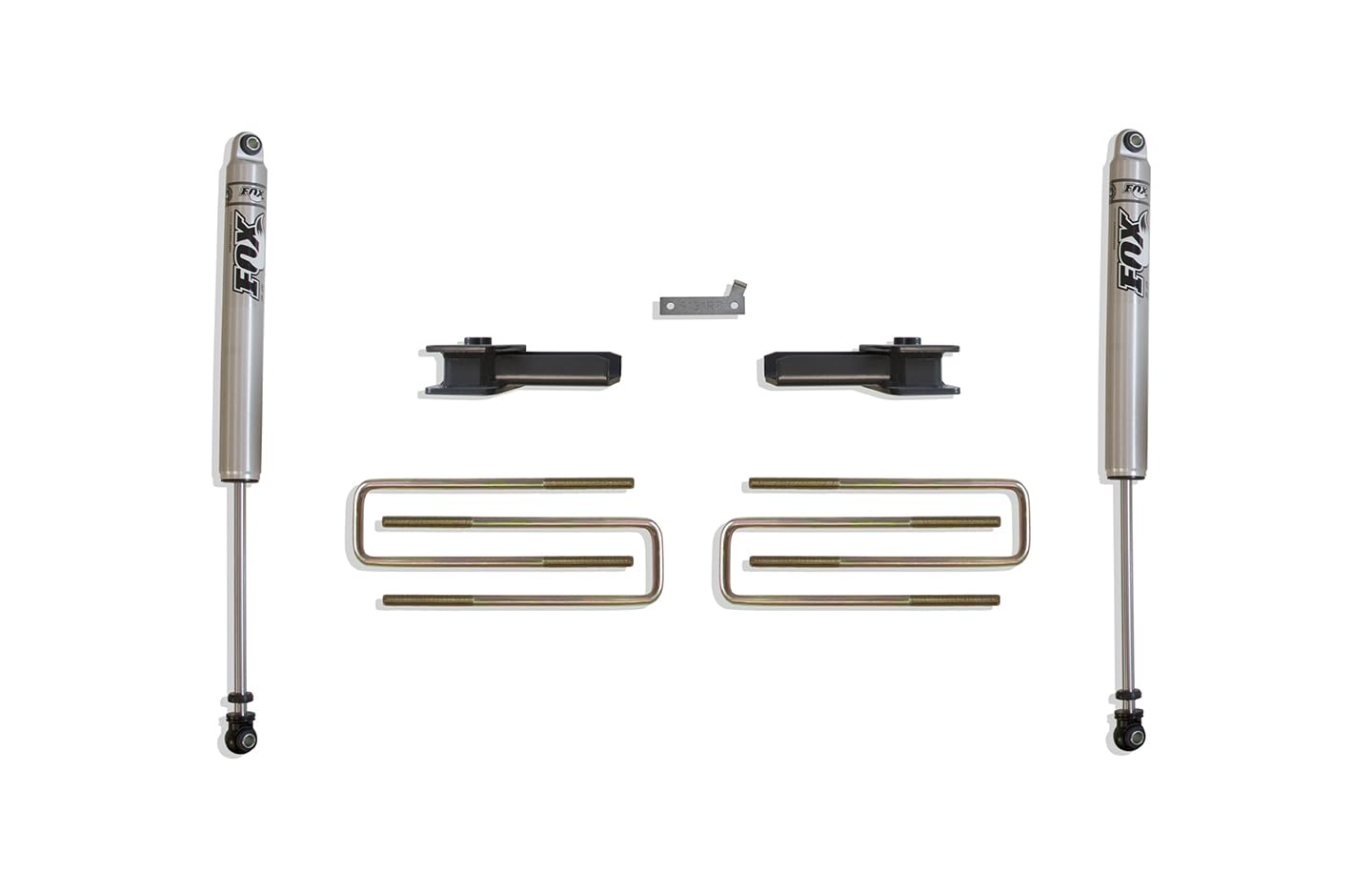 REAR 2" BLOCKS, U-BOLTS FOX SHOCKS