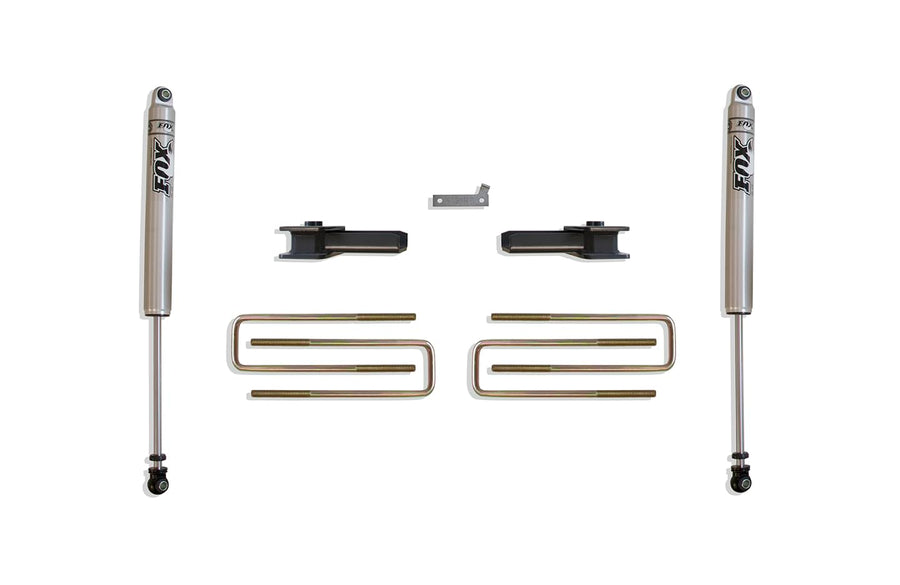 REAR 2" BLOCKS, U-BOLTS FOX SHOCKS