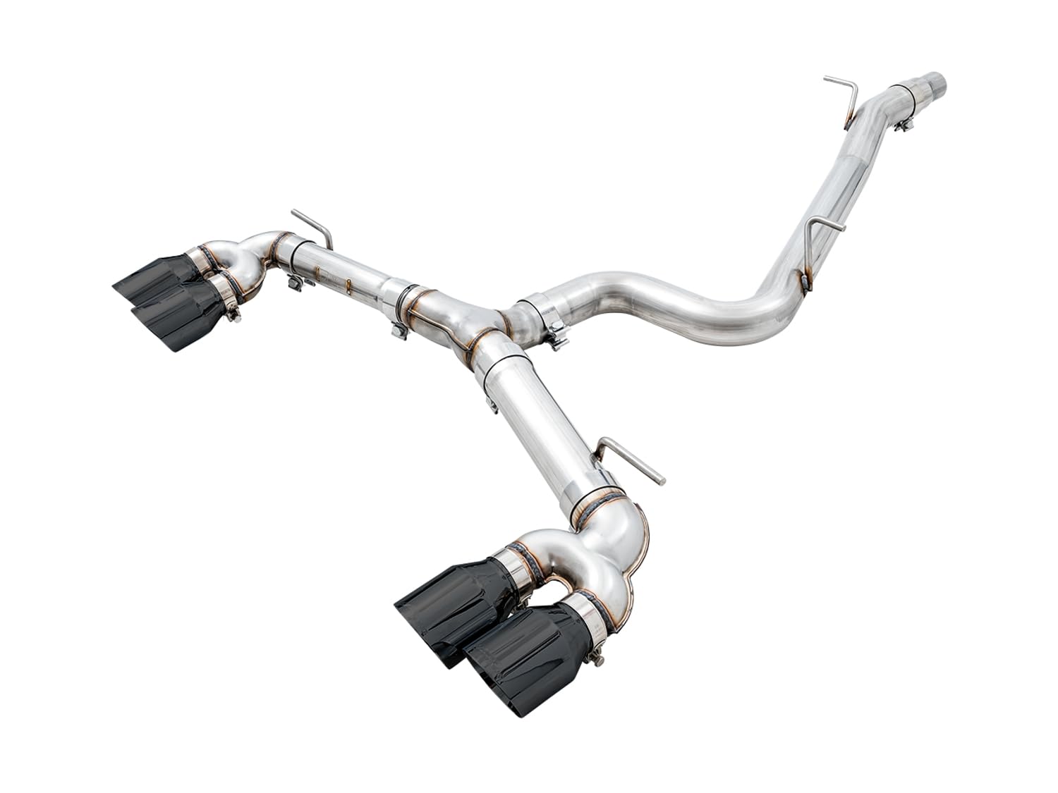 MK7.5 Golf R AWE Tuning Track Edition Exhaust w/Diamond Black Tips 102mm - 3015-43148