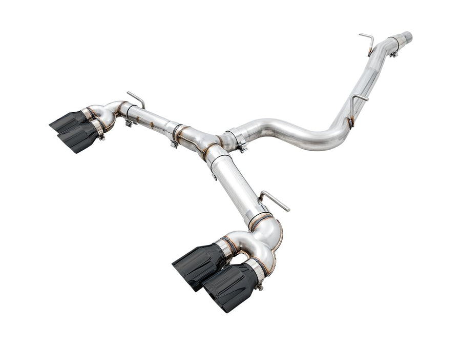MK7.5 Golf R AWE Tuning Track Edition Exhaust w/Diamond Black Tips 102mm - 3015-43148