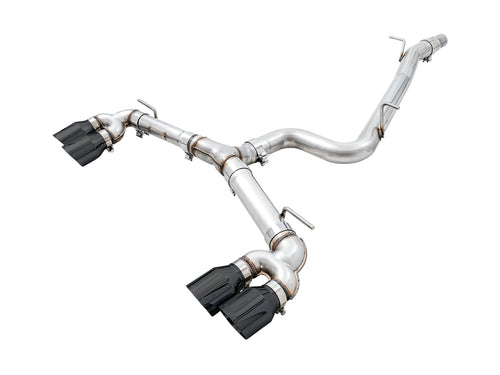MK7.5 Golf R AWE Tuning Track Edition Exhaust w/Diamond Black Tips 102mm - 3015-43148