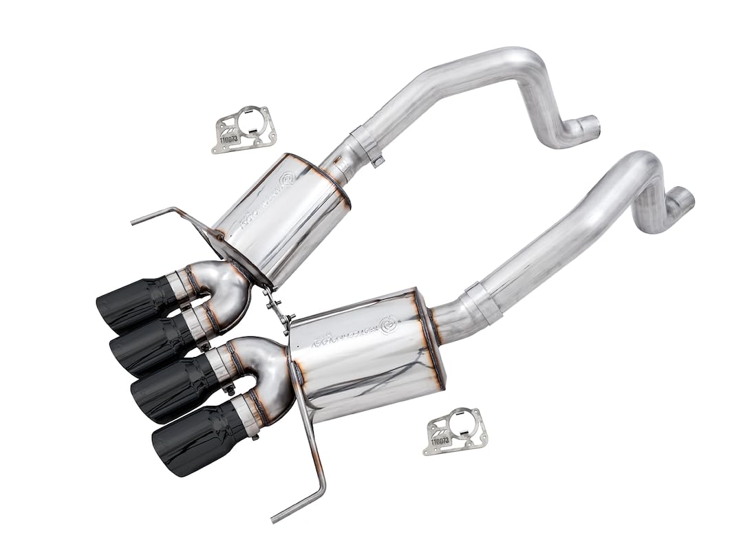 AWE Tuning 14-19 Chevy Corvette C7 Z06/ZR1 Touring Edition Axle-Back Exhaust (w/o AFM) w/Black Tips - 3015-43143