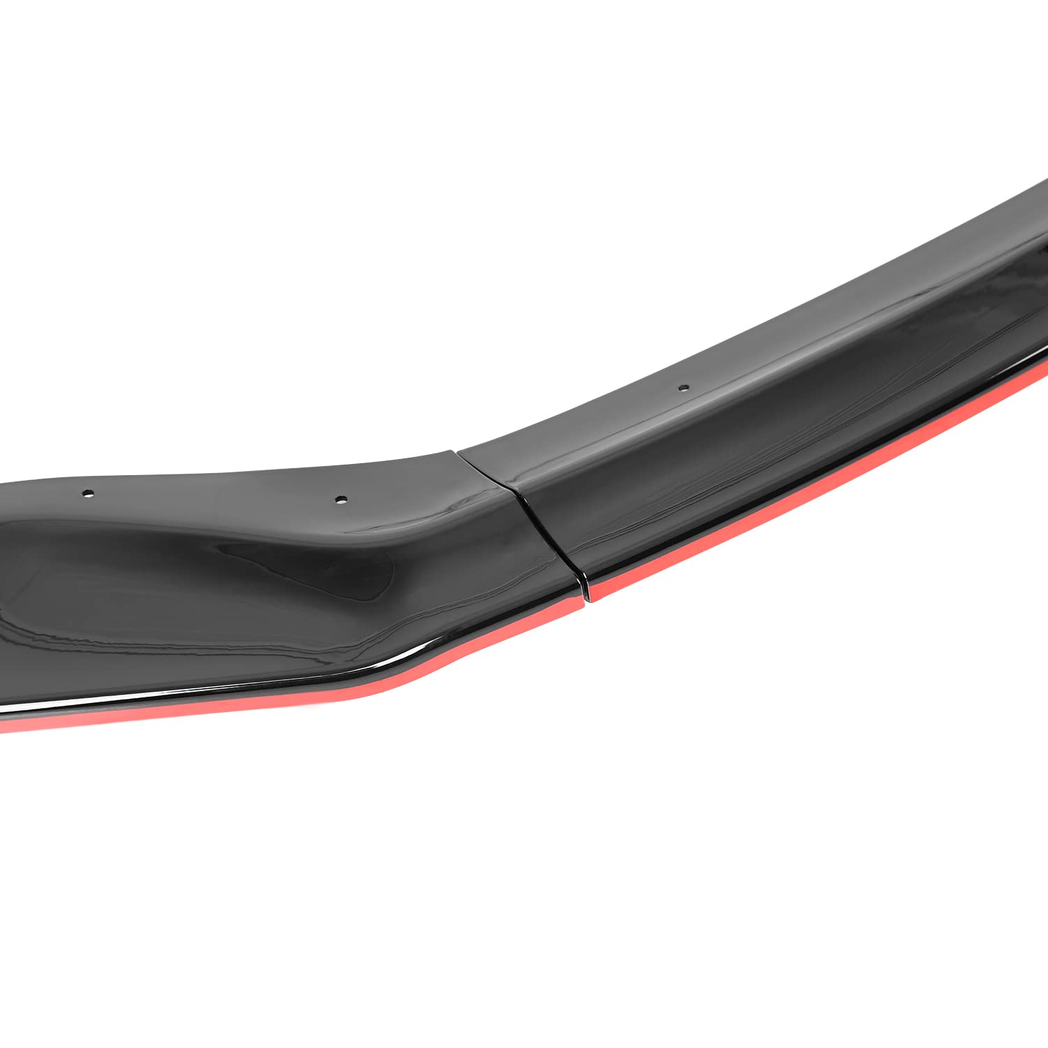 Glossy Black Red Trim Spec-D Tuning Front Bumper Lip Splitter 3PC Compatible with Lexus IS350 IS200T 2017-2020