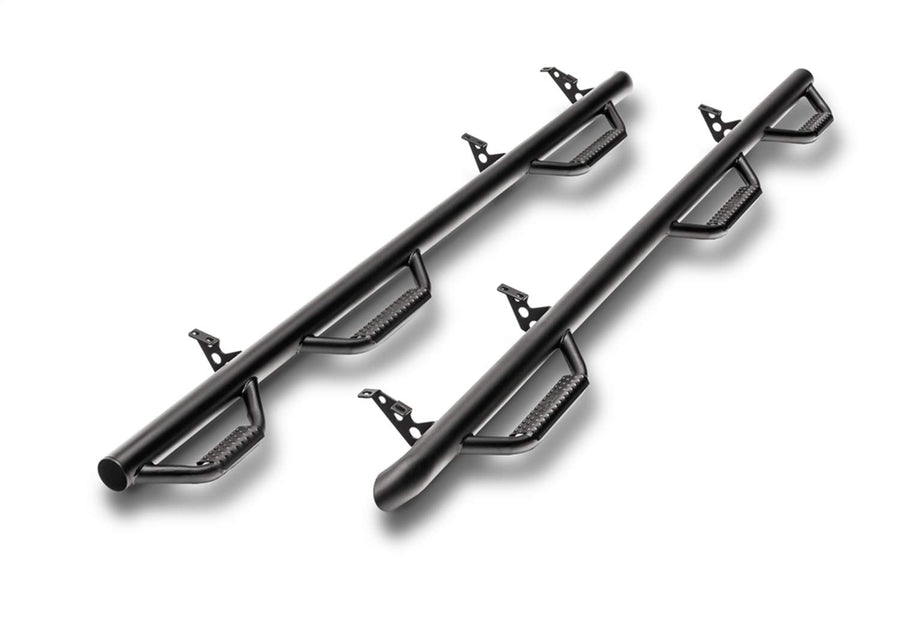 Nerf Steps RealTruck for Dodge RAM | Wheel-to-Wheel w/ Bed Access, Heavy Duty Steel, Textured Black | D06110CC-6-TX | Fits 2006 - 2009 Dodge Ram 1500 / 2500 / 3500 Mega Cab