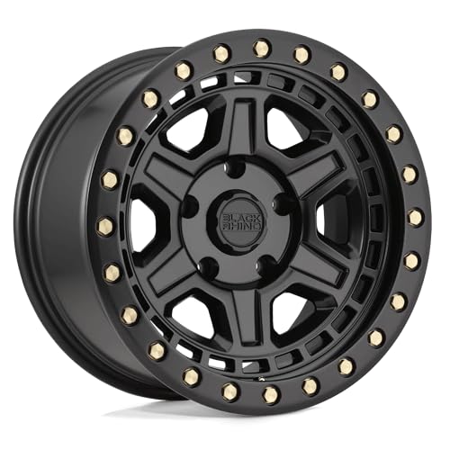 RENO Black Rhino Hard Alloys 17X9 5X5.0 4.29-18mm MATTE BLACK W/BRASS BOLTS - 1790REN-85127M71