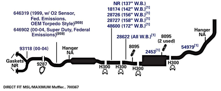 Exhaust Pipe AP Exhaust Products 18174