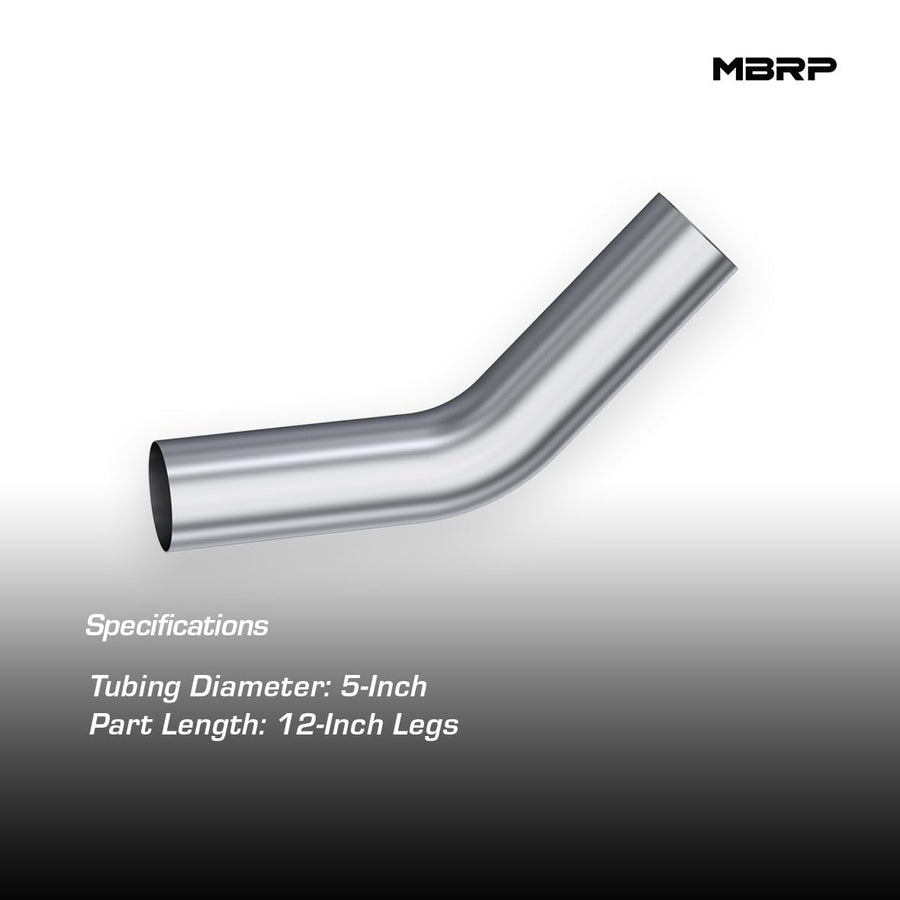 MBRP 5" Aluminized MB2047 45˚ Bend Pipe