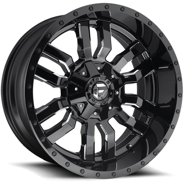 Sledge FUEL D595 Black Milled 20x10 8x170-18 offset