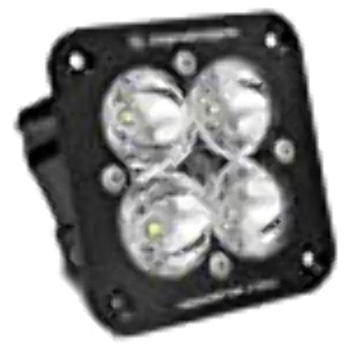 Baja Designs Flush Mount Squadron Pro Black Auxiliary LED Light Pod (Work/Scene Lens; Clear)