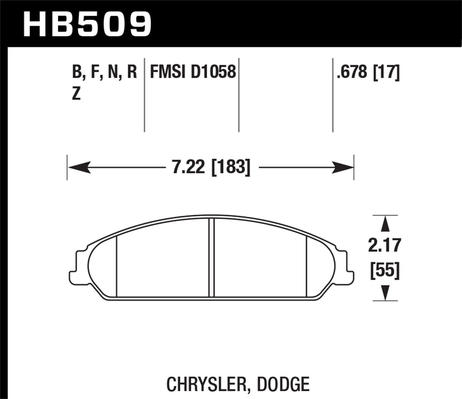 Hawk Performance HPS Performance Street HB509F.678 Brake Pads