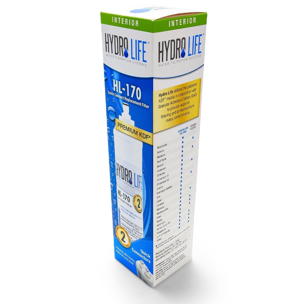 HL-170 QC Hydro Life 52101 Under Counter Replacement Filter , White