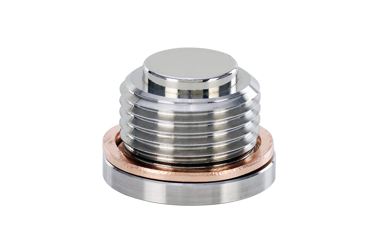 Magnetic Oil Drain Plug Bolt HPS Performance MDP-M18x150, Stainless Steel