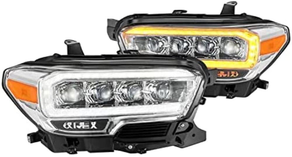 880706 AlphaRex USA Nova Series Projector Headlights fits Toyota Tacoma,Clear