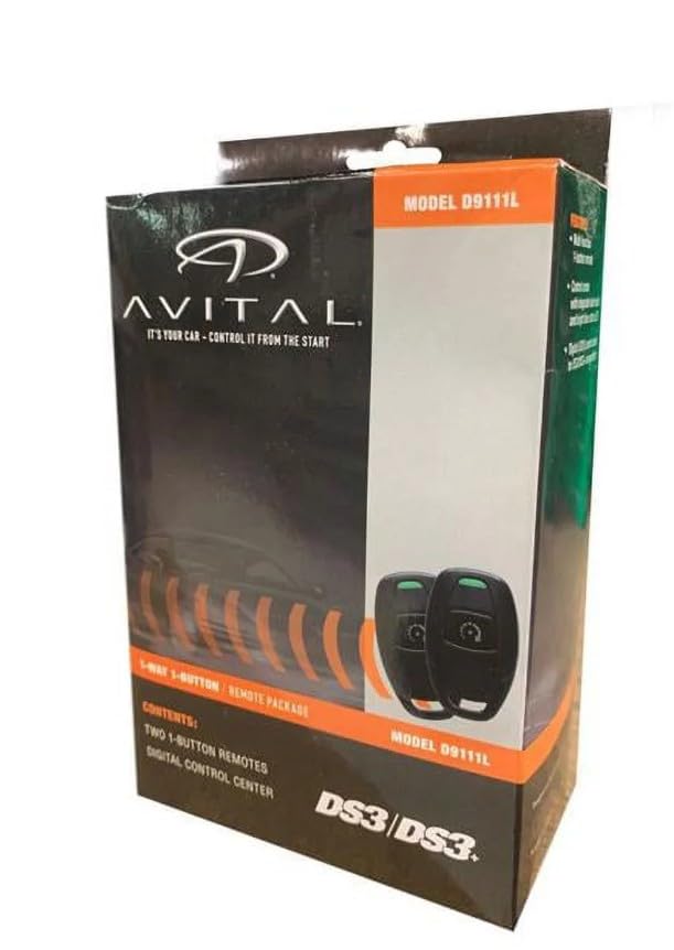 One Way Avital D9111L Remote Transmitter with Antenna Compatible with DS3 and DS4 Systems