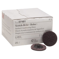 2-inch 3M Maroon Roloc Surface Conditioning Discs Medium - 25-Pack