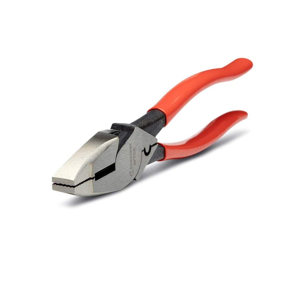 9FTDG Crescent Linesman Wide Fish Tape Puller Dipped Plier, 9.5" Size