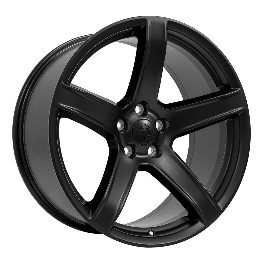 20 Inch OE Wheels DG22 Rim Fits Charger/Challenger SRT Hellcat Style 5x115 20x9.5 Satin Black - Hollander 2640 (1)