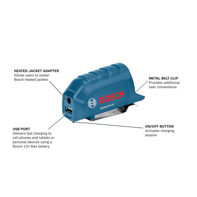 12V Max Bosch Portable Power Adapter GAA12V-21N