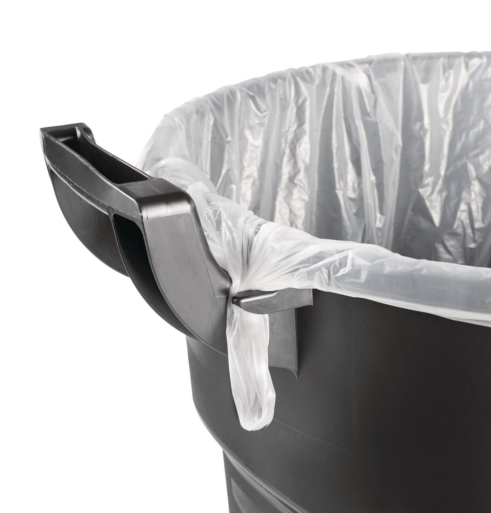 32G Rubbermaid Rollout Trash Can, Black