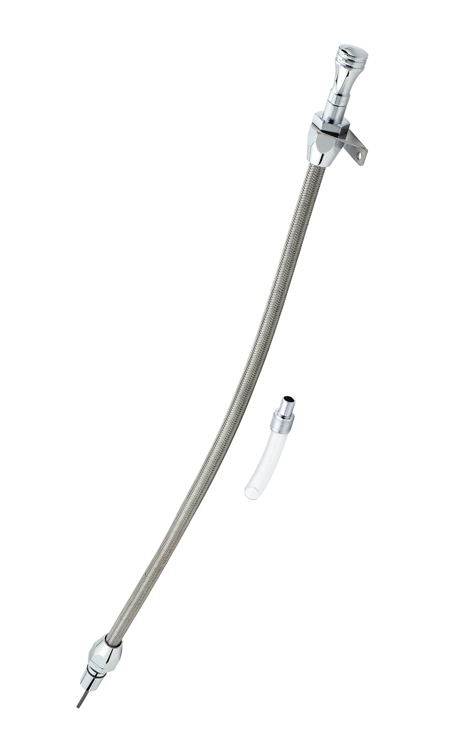 Automatic Transmission Dipstick & Tube Mr. Gasket 9703G - Braided Stainless Steel