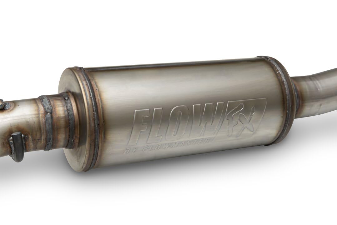 Flowmaster FlowFX Extreme Cat-Back Exhaust Kit 3 Inch 409 Stainless Steel Single Outlet Dump Compatible with 2022-2024 Toyota Tundra 3.4L V6 2 & 4WD All Wheelbases