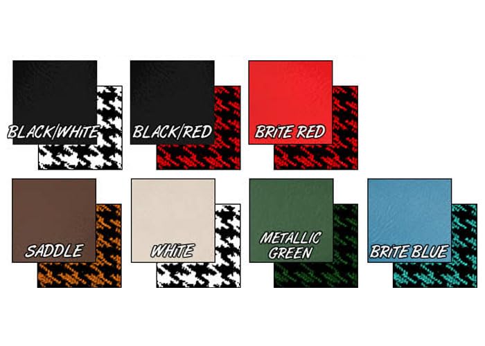 Houndstooth Seat Cover - Saddle Vinyl/Saddle Brothers Trucks UP66H00SADSAD Bench