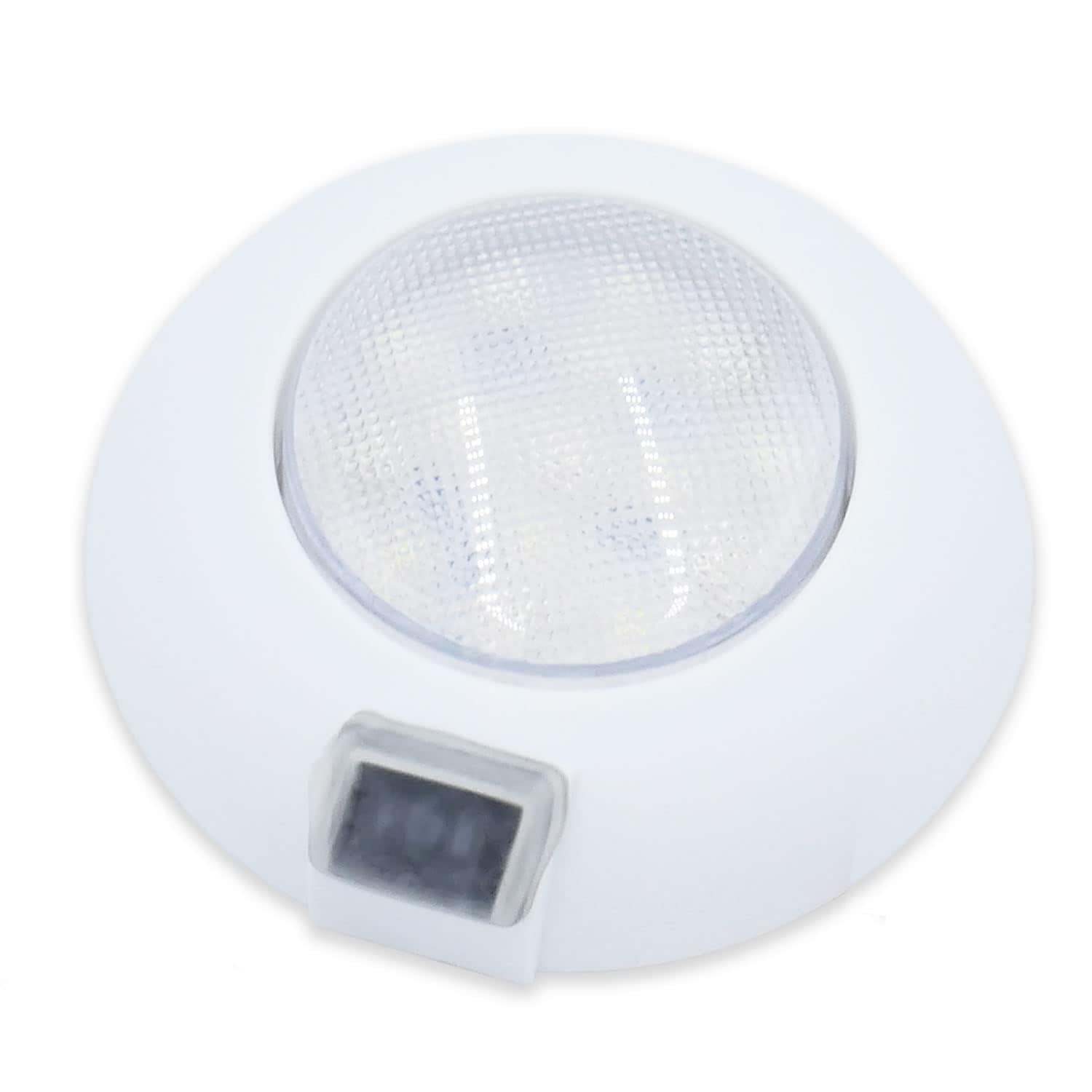 T-H Marine LED Dome Light Easy Mount with Switch - 12V Waterproof Dual Color Dome Light - Surface Mount for Boat & RV - 4 Inch Compact Design for Energy-Efficient Interior Lighting - Red/White