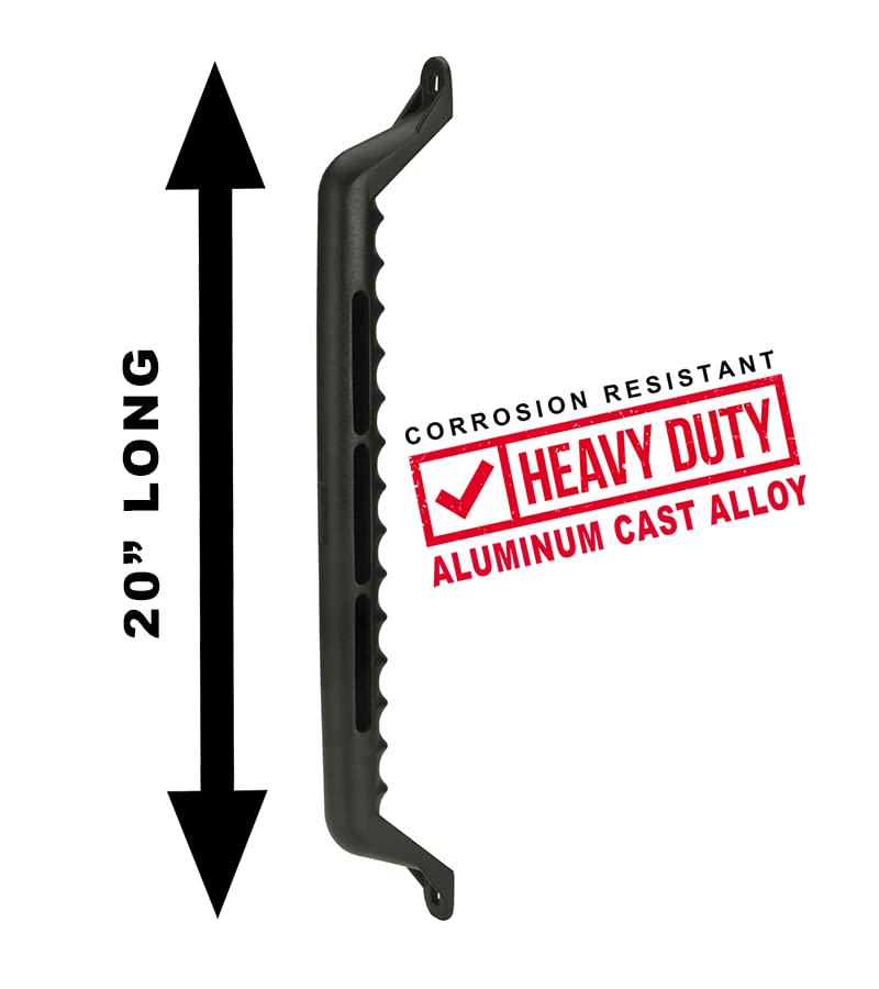 20" Carr's Grab Handle Cast Bolt-On Black Powder Coat - Single