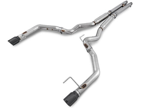 S550 Mustang GT AWE Tuning Cat-Back Exhaust - Track Edition (Diamond Black Tips)