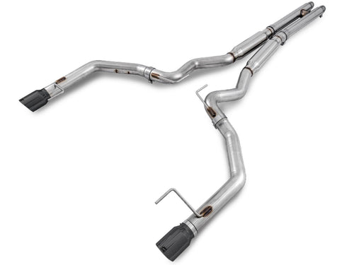S550 Mustang GT AWE Tuning Cat-Back Exhaust - Track Edition (Diamond Black Tips)