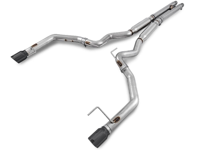 S550 Mustang GT AWE Tuning Cat-Back Exhaust - Track Edition (Diamond Black Tips)