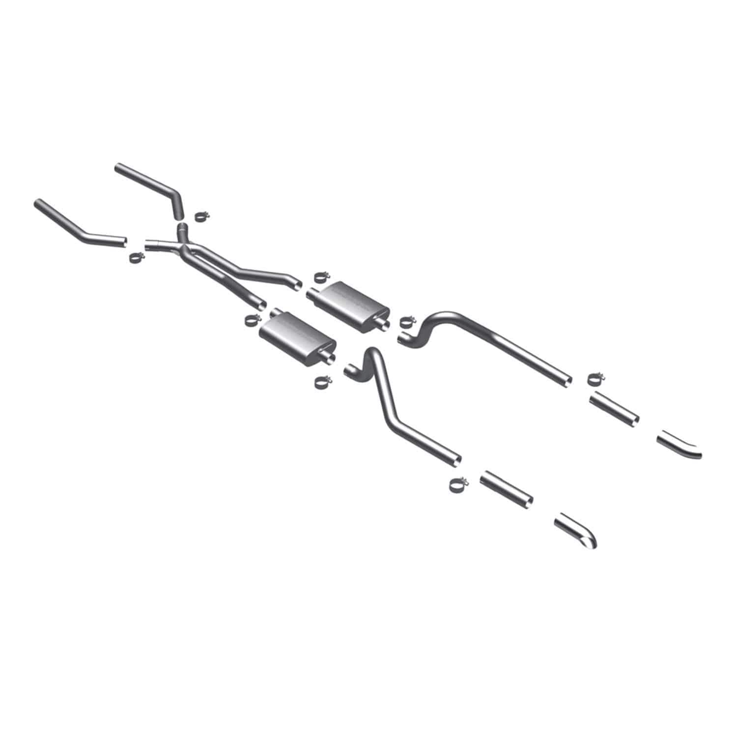 1967-1970 Ford Mustang MagnaFlow Street Series Crossmember-Back Performance Exhaust System