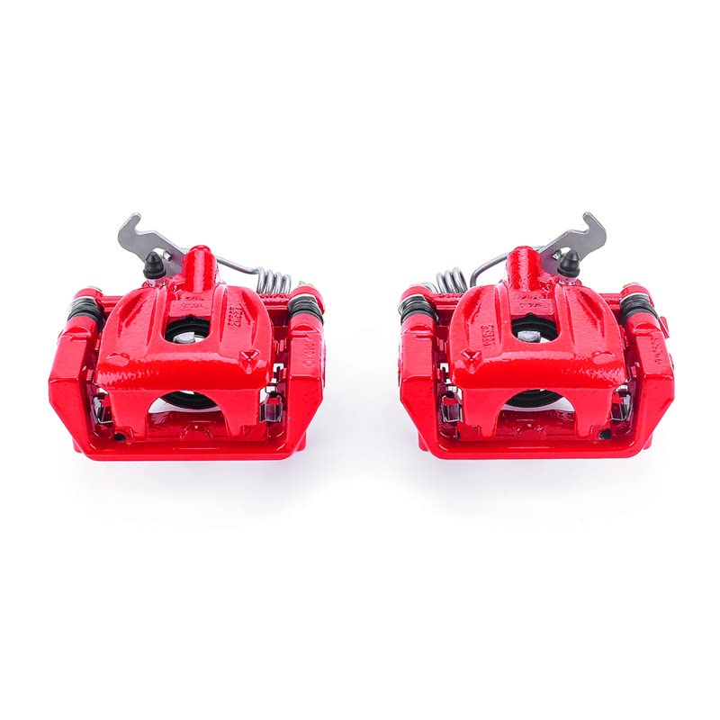 Power Stop S4946 Rear Caliper Pair Powder Coated For Ford Five Hundred, Ford Freestyle, Ford Taurus, Ford Taurus X, Mercury Montego, Mercury Sable [Model Specific]