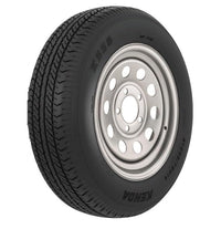 3S477 AMERICANA ST205/75D14 C/5H MOD SILVER K5, 14" Diameter x 5.5" Width; 5 x 114.3 Millimeter/ 5 x 4.50 Inch Bolt Pattern; Mini Modular; 2 Piece Welded Steel Construction; Silver; ST205 X 75D14;