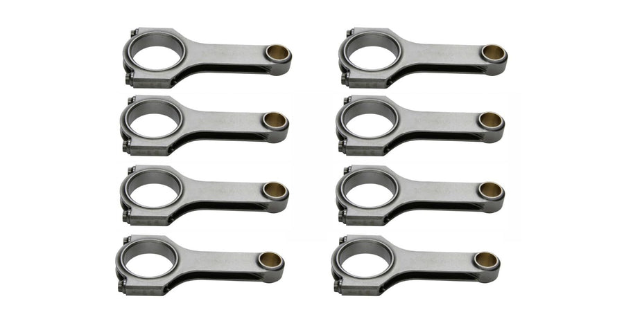 Connecting Rod Eagle Specialty Products 5400S3D, H Beam, 5.400 in Long, Bushed, 7/16 in Cap Screws, Forged, Steel, Compatible with Small Block Ford, Set of 8