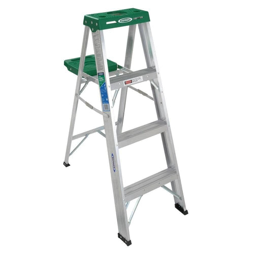 354 Werner stepladders, 4 feet, Green,red