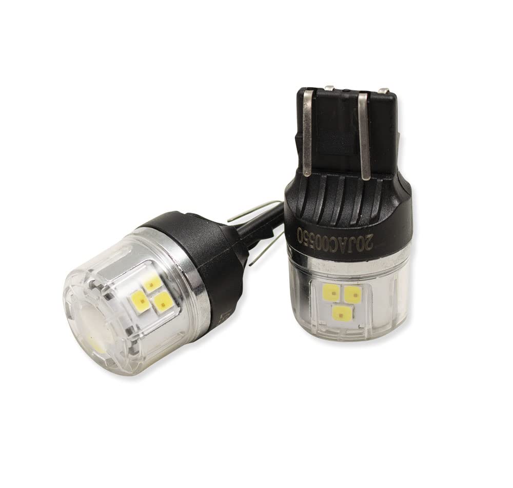 Race Sport Lighting NEW Tail Light Bulb Fit - PNP Series 3157 LED Replacement Bulbs - WHITE LED RS31573030W