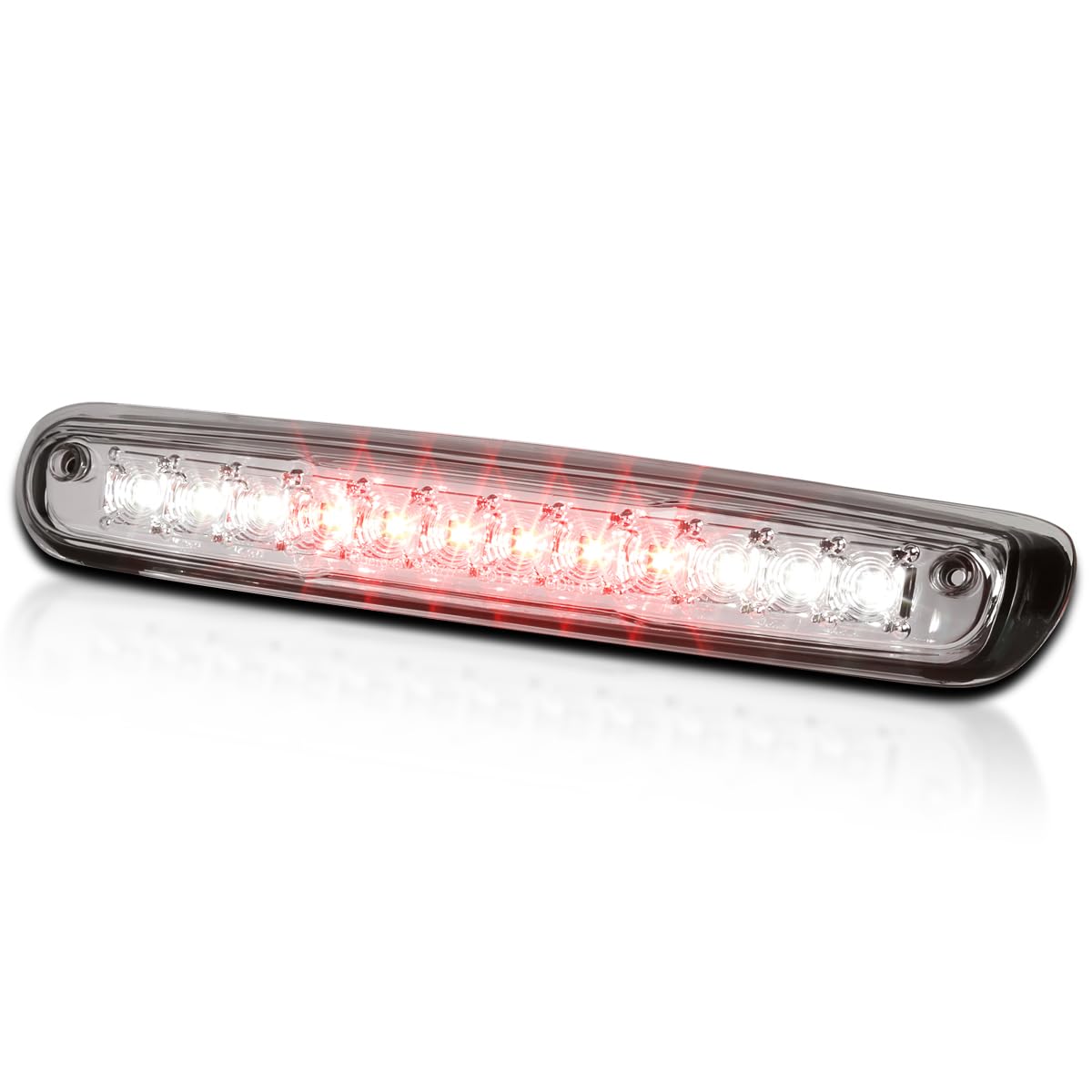 Chrome LED Spec-D Tuning 3rd Brake Light Compatible with 2007-2012 Chevy Silverado, 2007-2012 GMC Sierra 1500/2500/ 3500