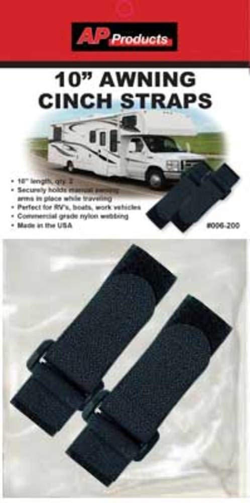 Awning Cinch Straps AP Products 006-200 - 10", Pair