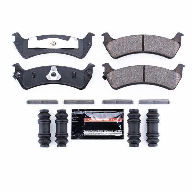 Power Stop Z23-667A Z23 Evolution Sport Rear Carbon Fiber Infused Ceramic Brake Pads with Hardware